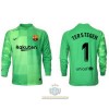 Maglia da Calcio Portiere a Maniche Lunghe Barcellona Ter Stegen 1 Alternativa 2021-22 per Uomo